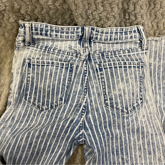 SIZE 7/27 KANCAN ESTILO WOMEN’S ULTRA HIGH RISE SUPER FLARE LEG BLUE DENIM JEANS - Picture 2 of 8